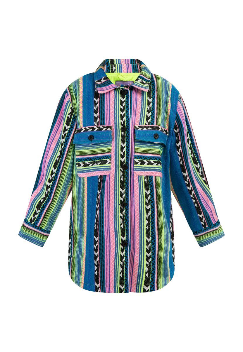 Mymo Hemdjacke Mädchen Mehrfarbig Neongrün
