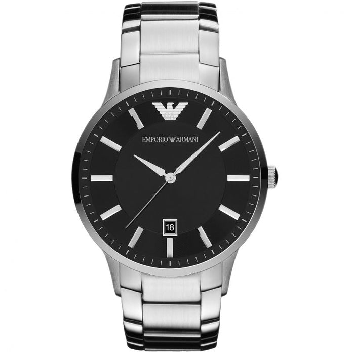 Klassische Herrenuhr aus Edelstahl