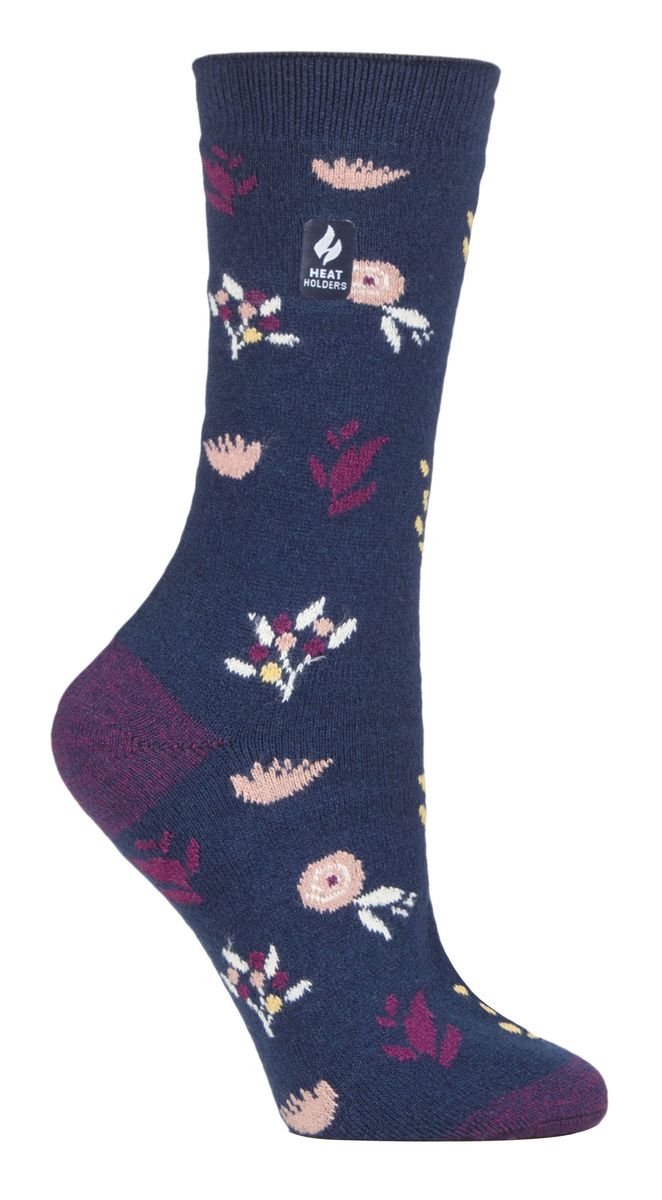 Thermische Socken mit Blumenmuster