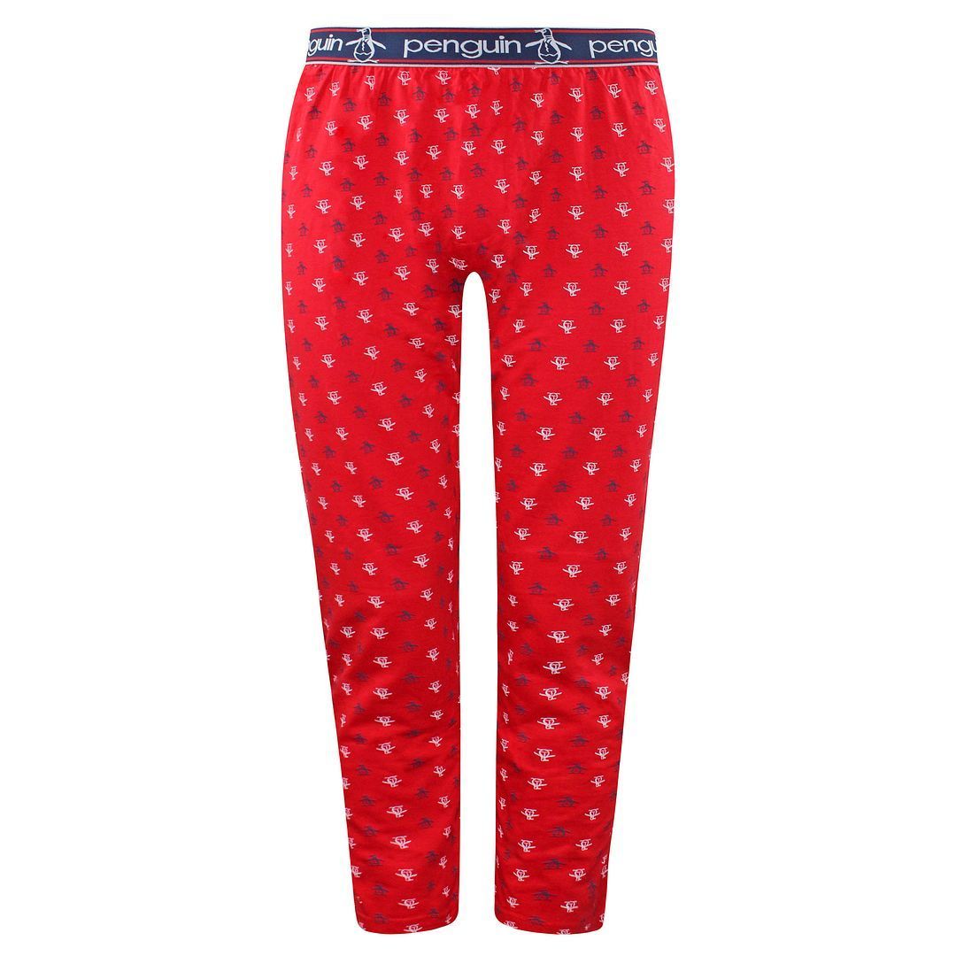 Herren Rote Penguin Loungewear Hose