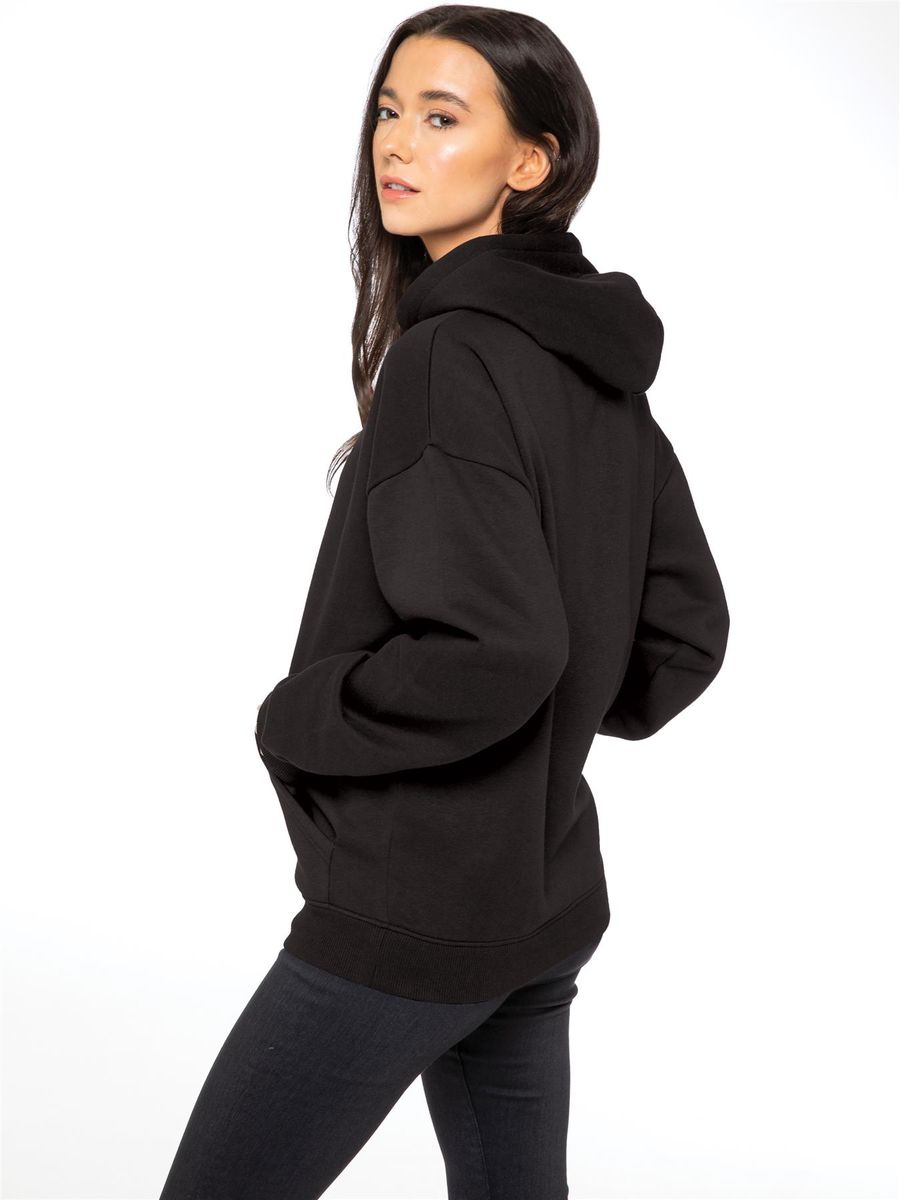 Übergroßer Essential-Hoodie mit Fleecefutter