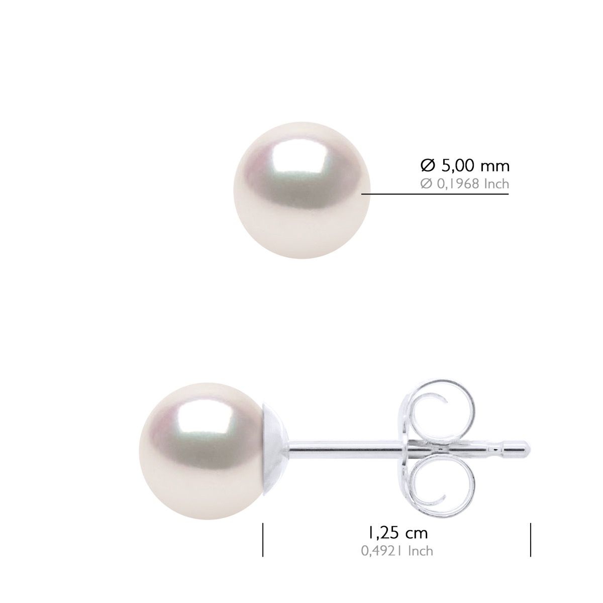 Elegante japanische Akoya Perlenstecker