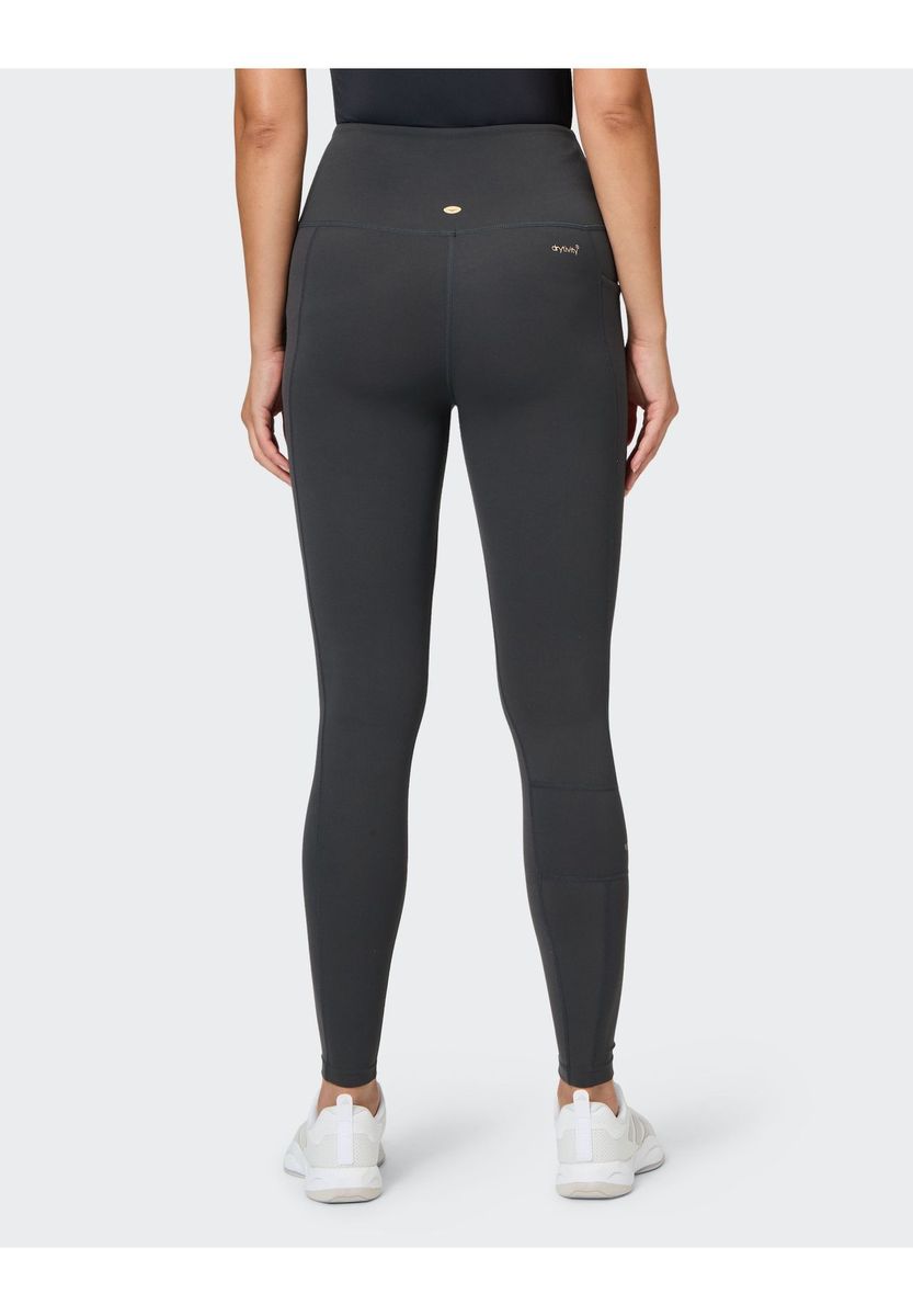 Damen-Sportleggings mit hohem Bund und Tasche