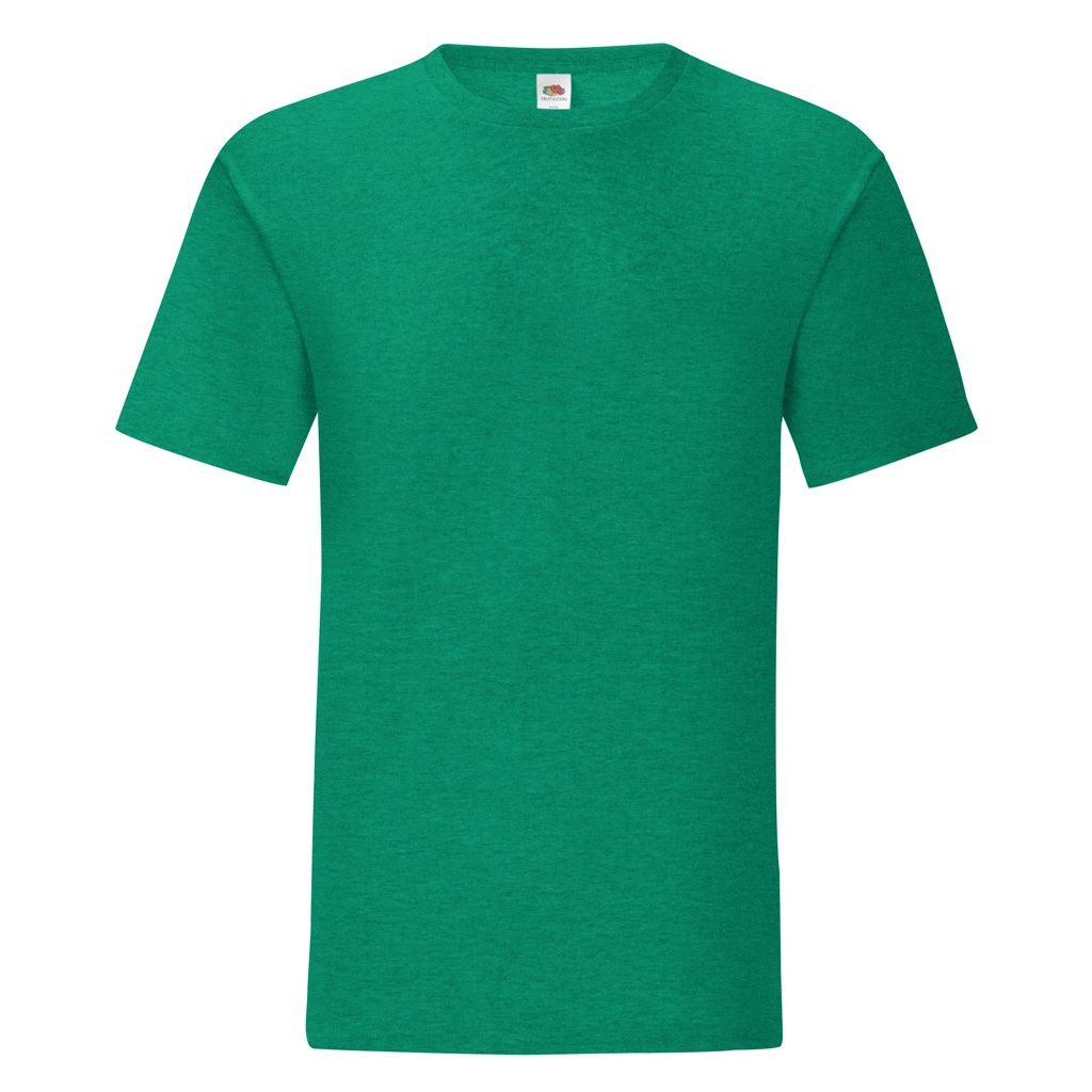Fruit Of The Loom Herren Iconic T-Shirt (5er Pack) (Heather Green)