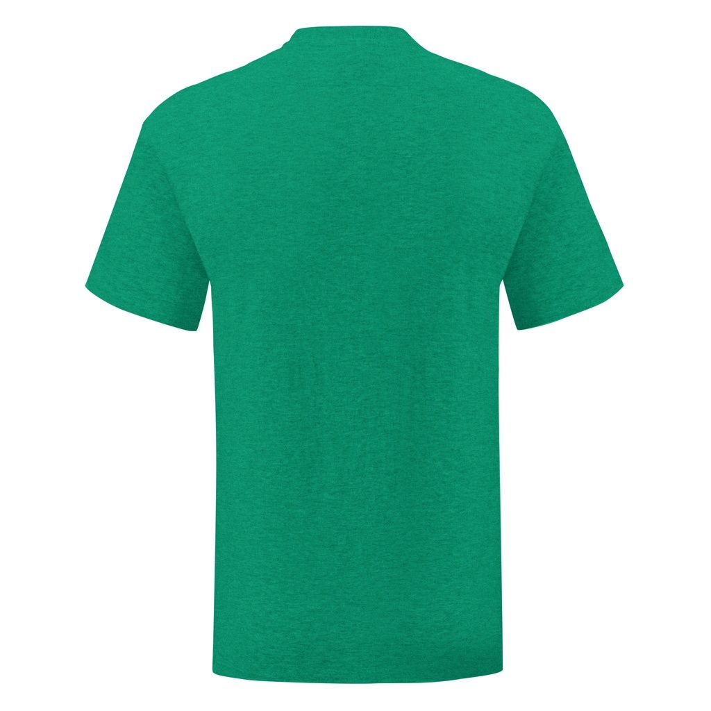 Klassisches Melange-T-Shirt aus Baumwolle
