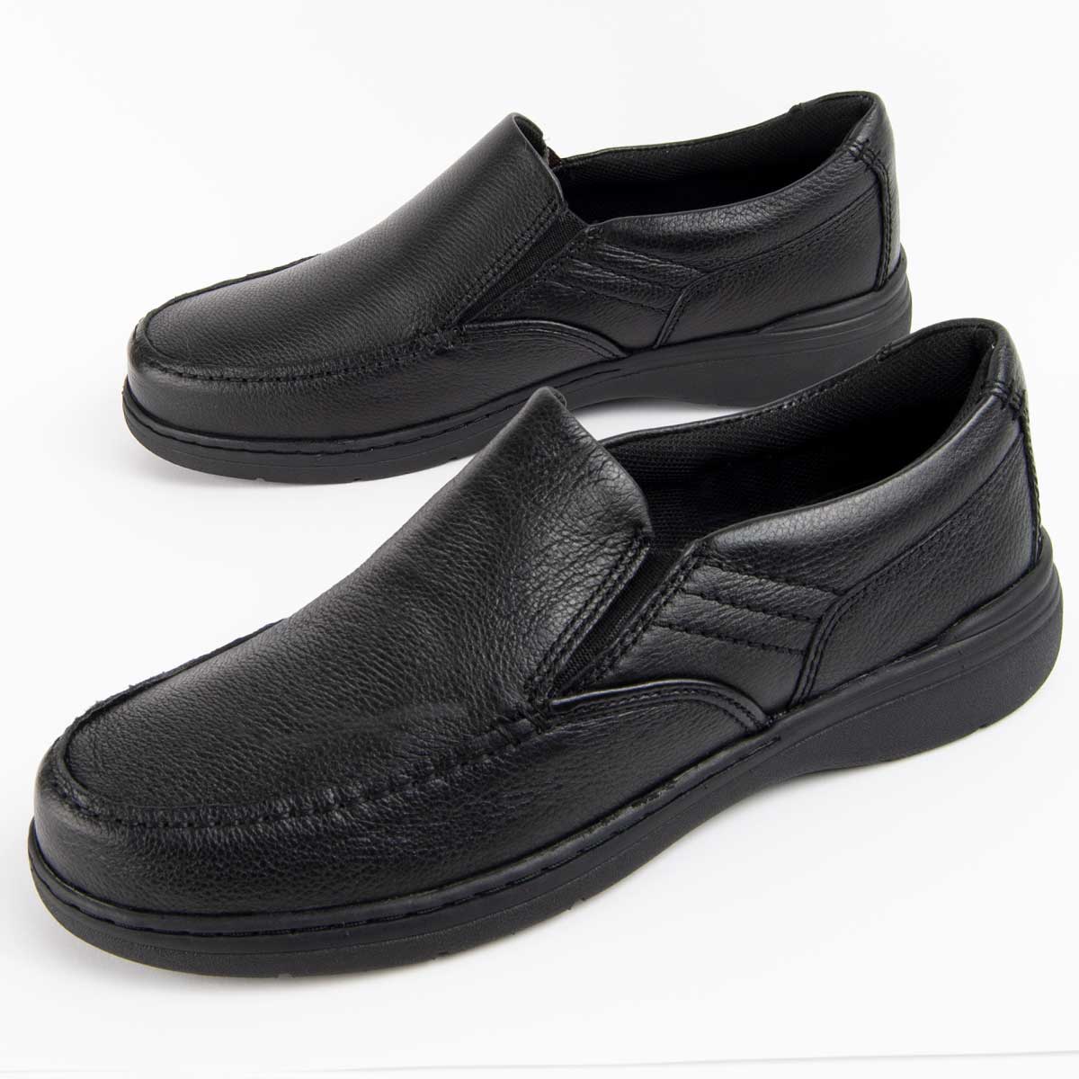 Klassische Leder Slipper Halbschuhe