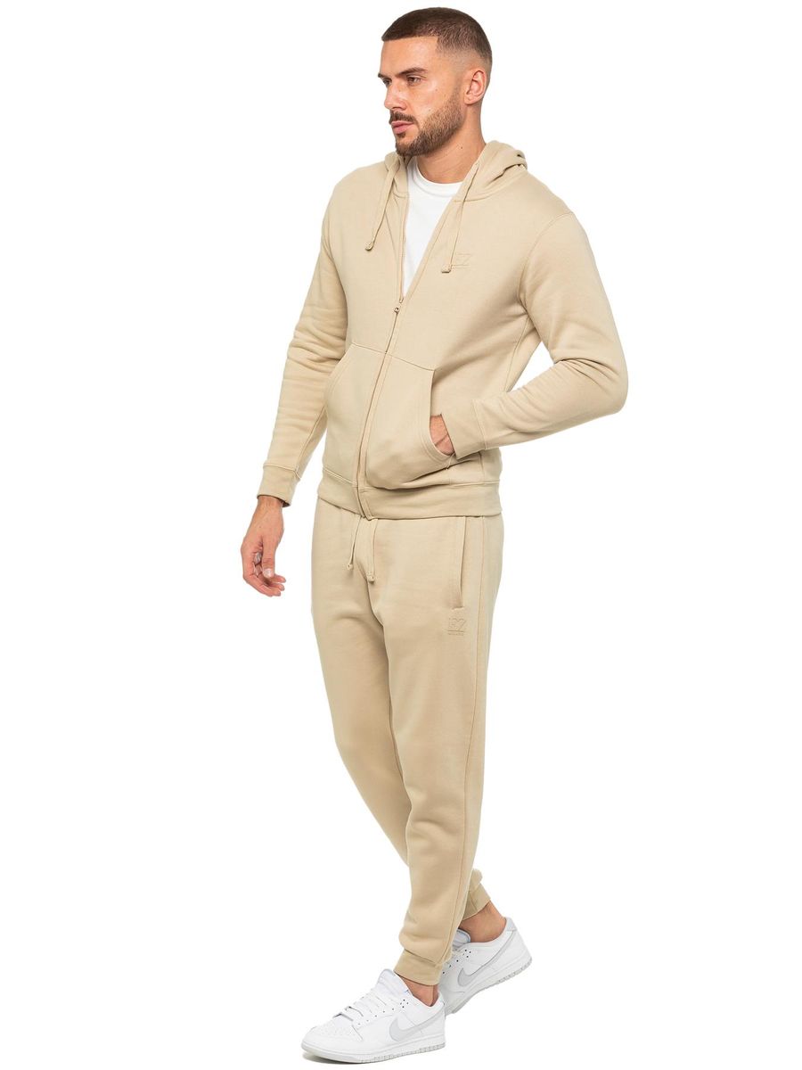 Reißverschluss-Hoodie und Jogginghosen-Set
