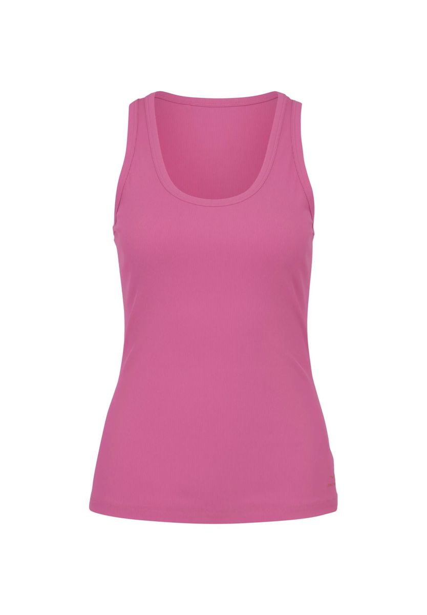 Geripptes Tanktop mit Rundhalsausschnitt