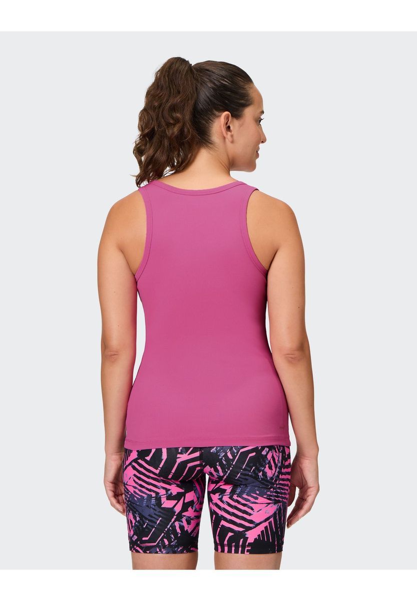 Geripptes Tanktop mit Rundhalsausschnitt