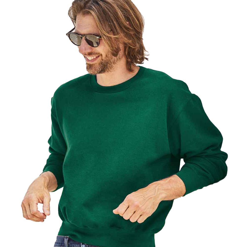 Klassisches Baumwoll-Sweatshirt mit Rundhalsausschnitt
