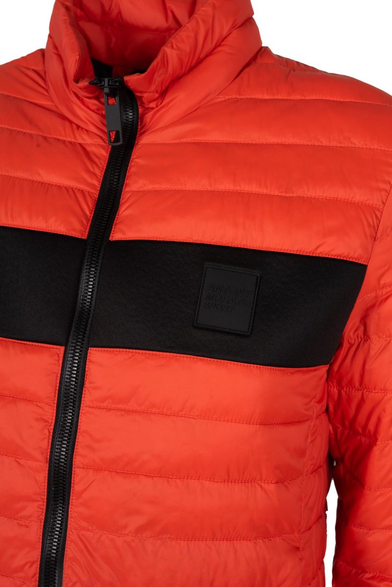Gesteppte Pufferjacke mit Kontrast-Panel