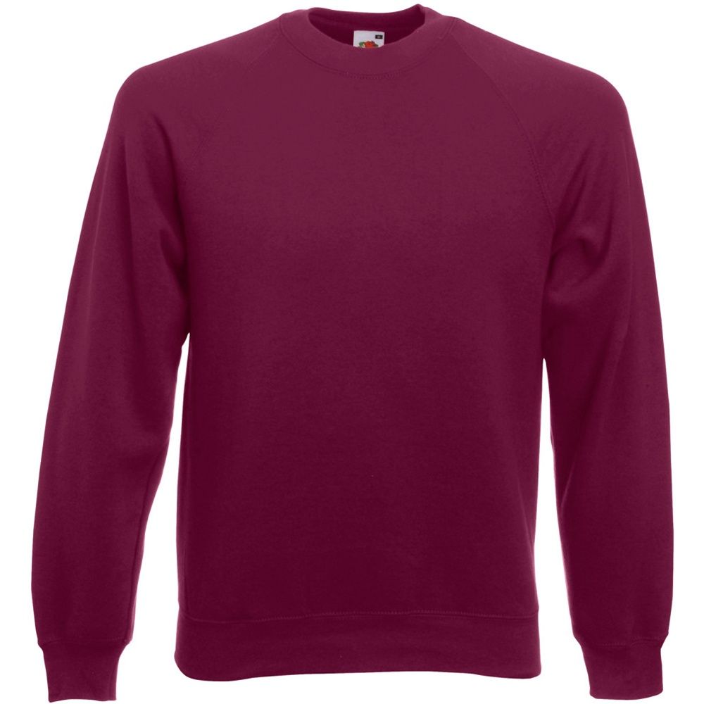 Burgunderfarbenes Raglanärmel-Sweatshirt