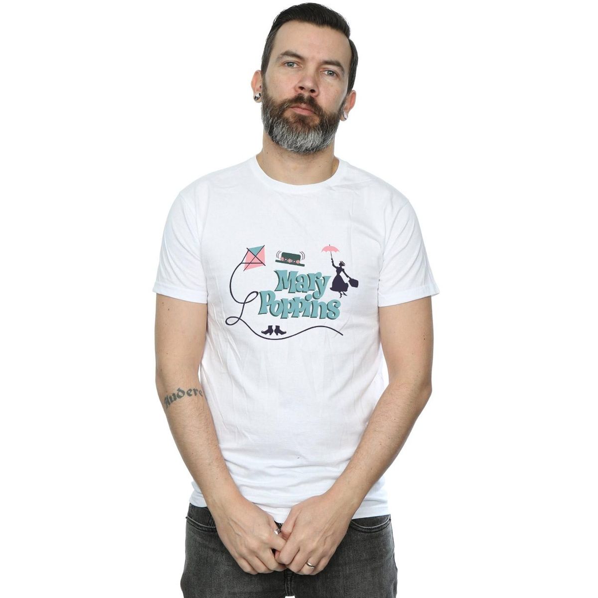 Mary Poppins Grafik-T-Shirt mit Silhouette