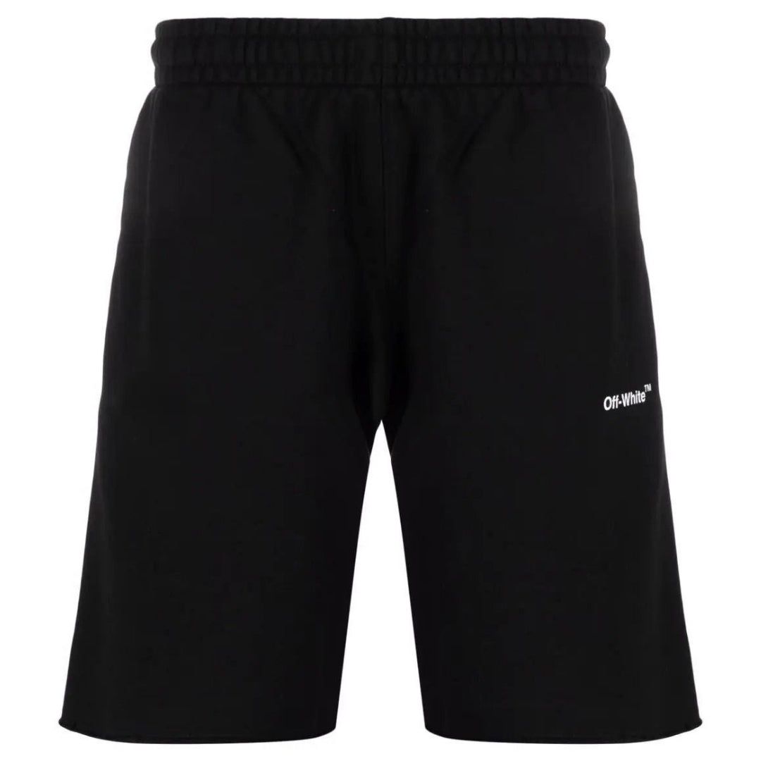 Schwarze Sweatshorts aus Baumwollmischung