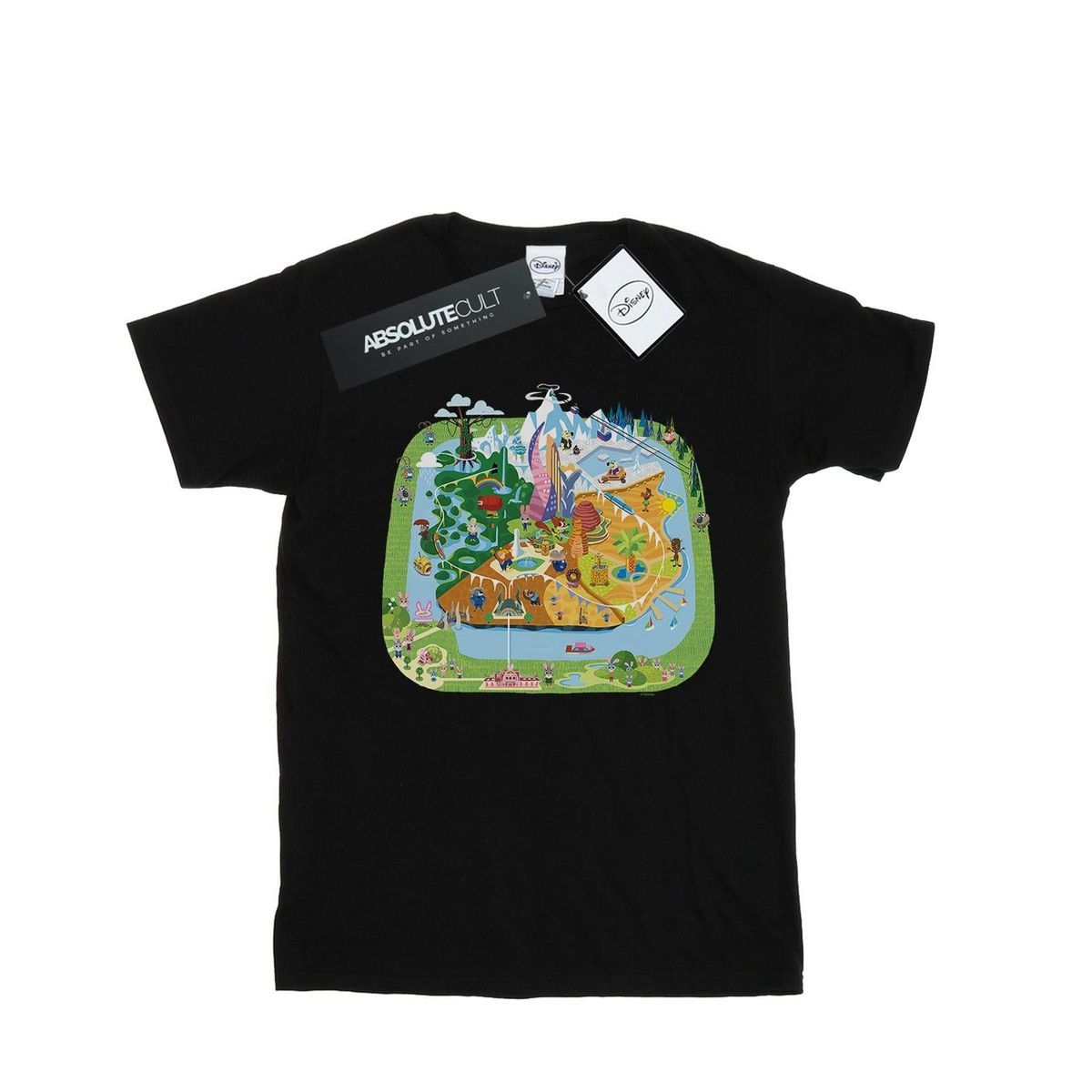 Disney - "Zootropolis City" T-Shirt für Herren (Schwarz)
