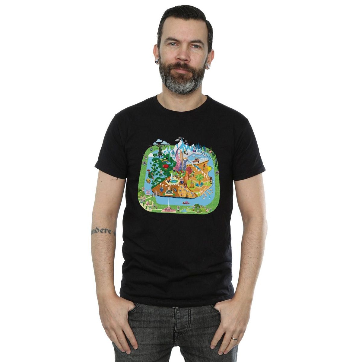 Grafik-T-Shirt mit Zootropolis-Stadtplan