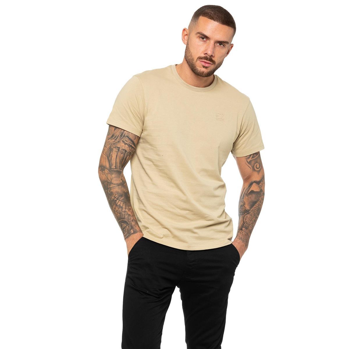 Herren Freizeit T-Shirt mit Rundhalsausschnitt