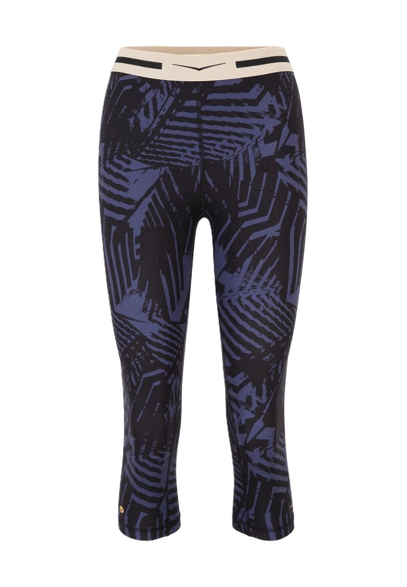 Gemusterte Capri-Trainingsleggings