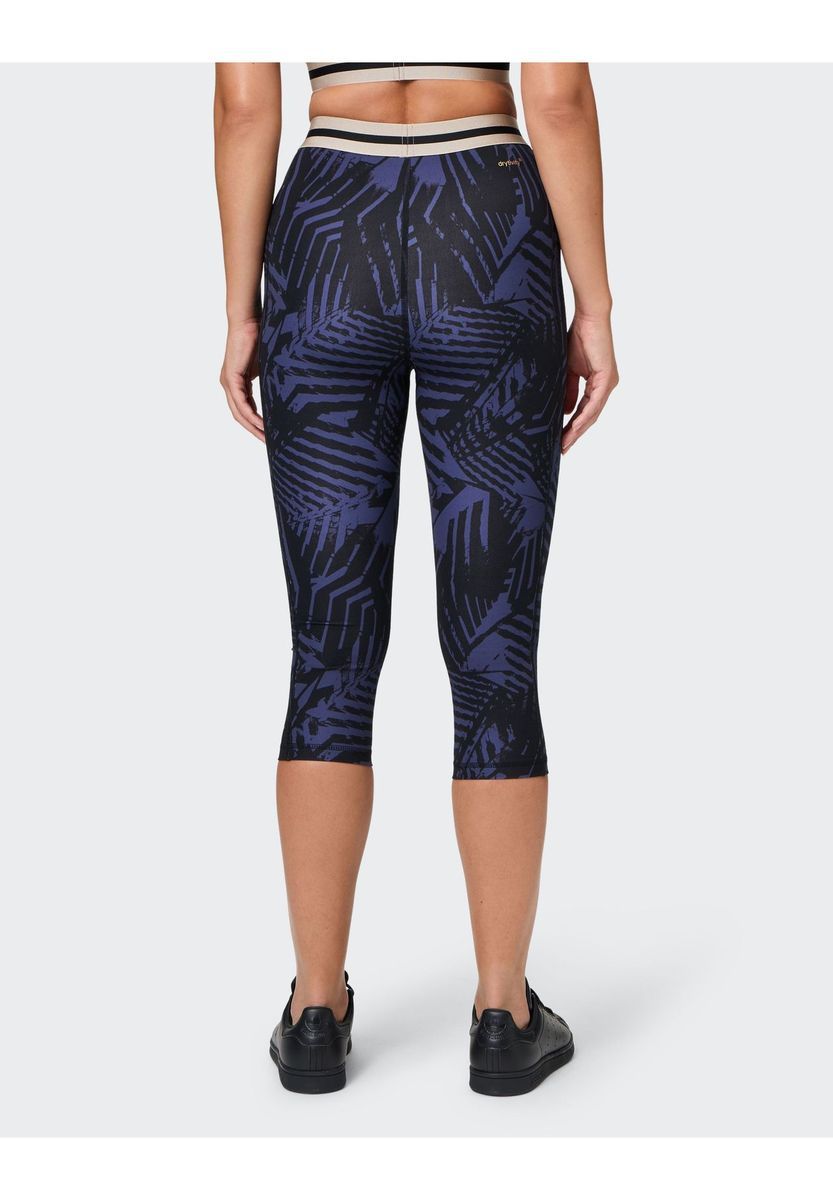 Gemusterte Capri-Trainingsleggings