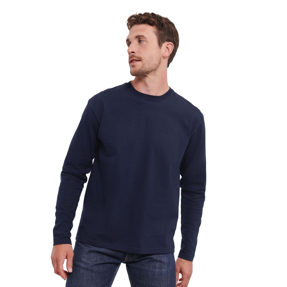 Klassisches Herren Langarm T-Shirt