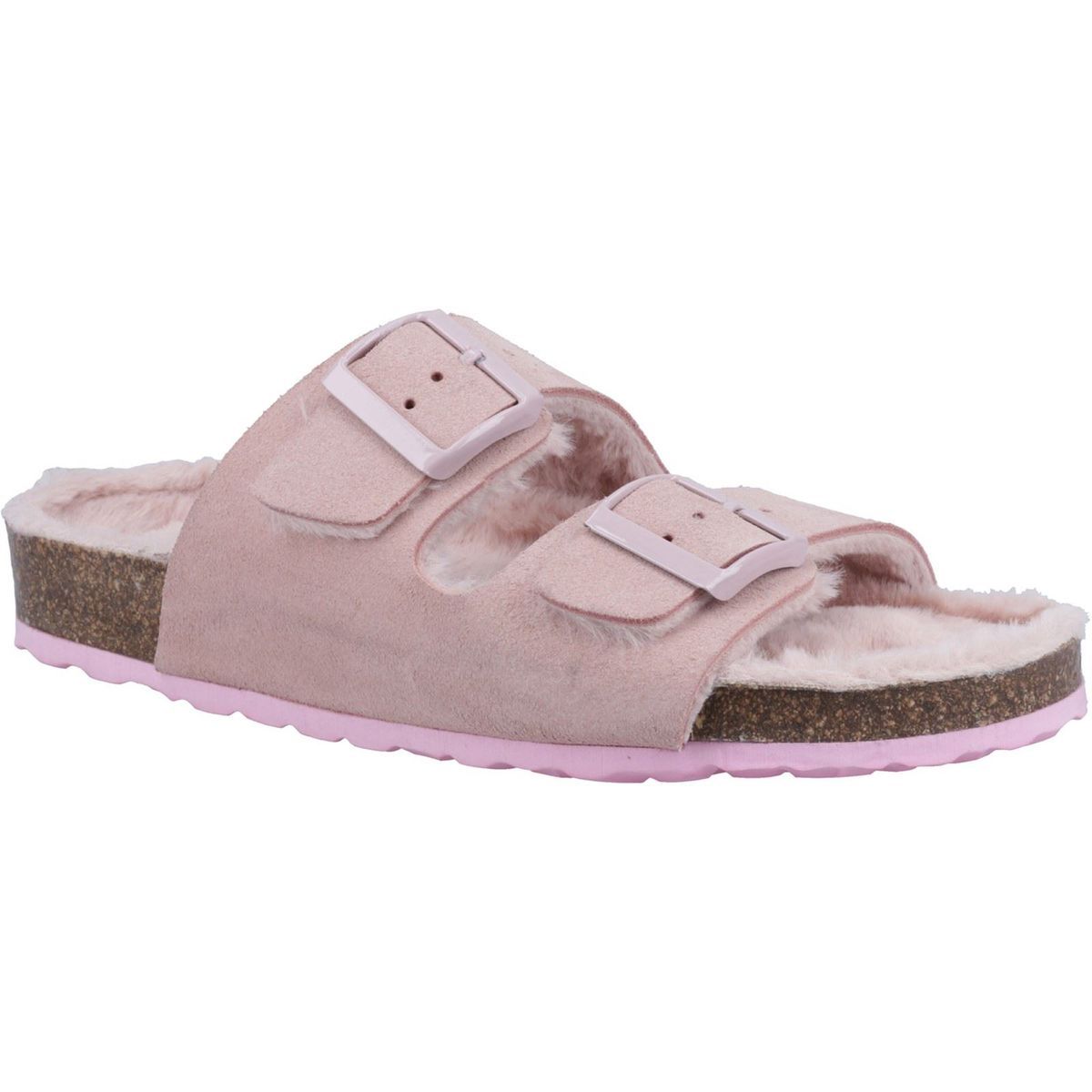 Hush Puppies Jessie Leder Damen Blush Pantoffeln