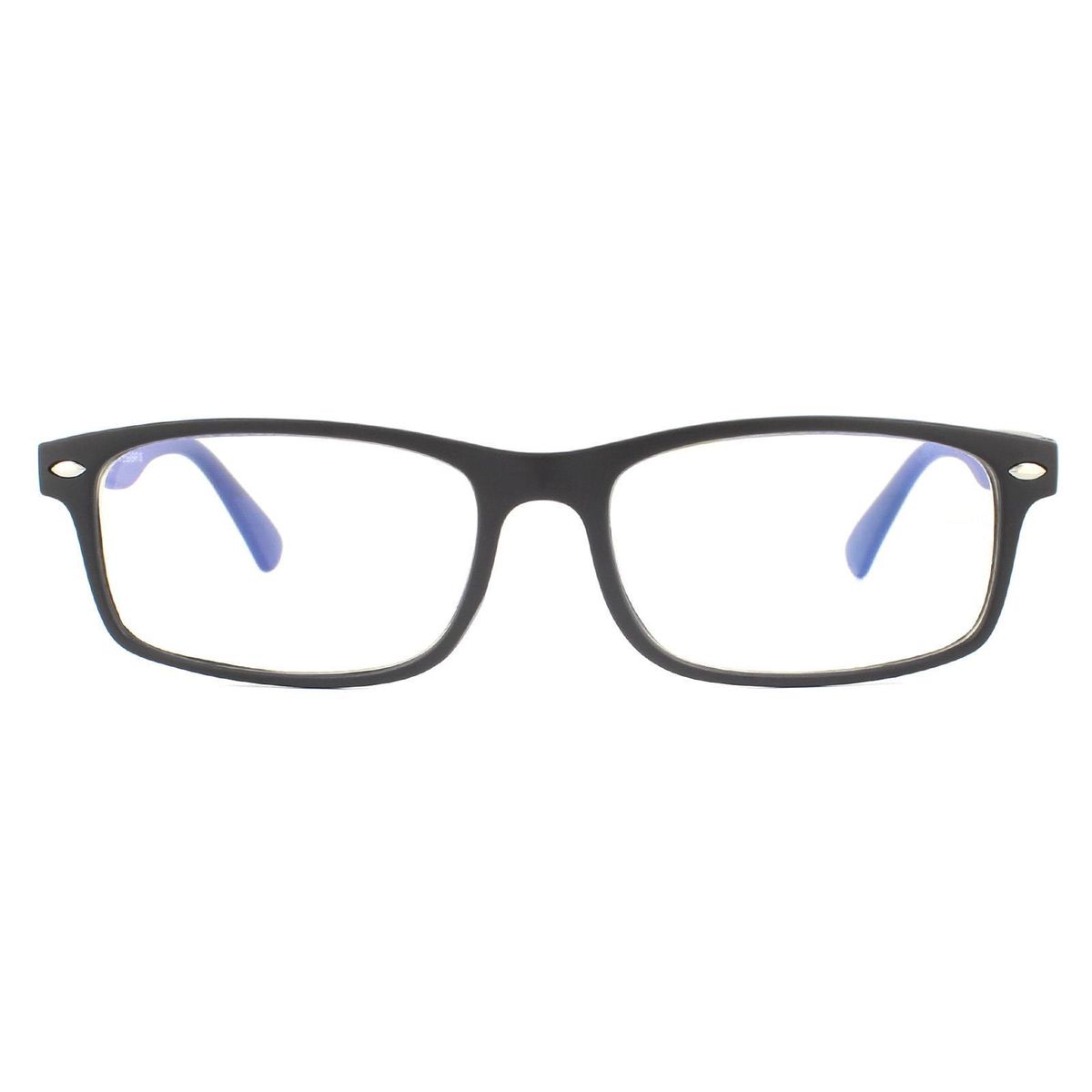 Matte Schwarze Rechteckige Unisex Brille
