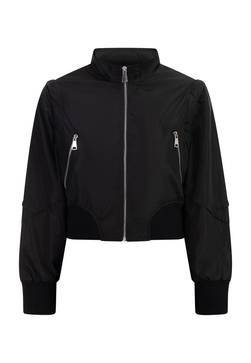 Mymo Blousonjacke Damen schwarz