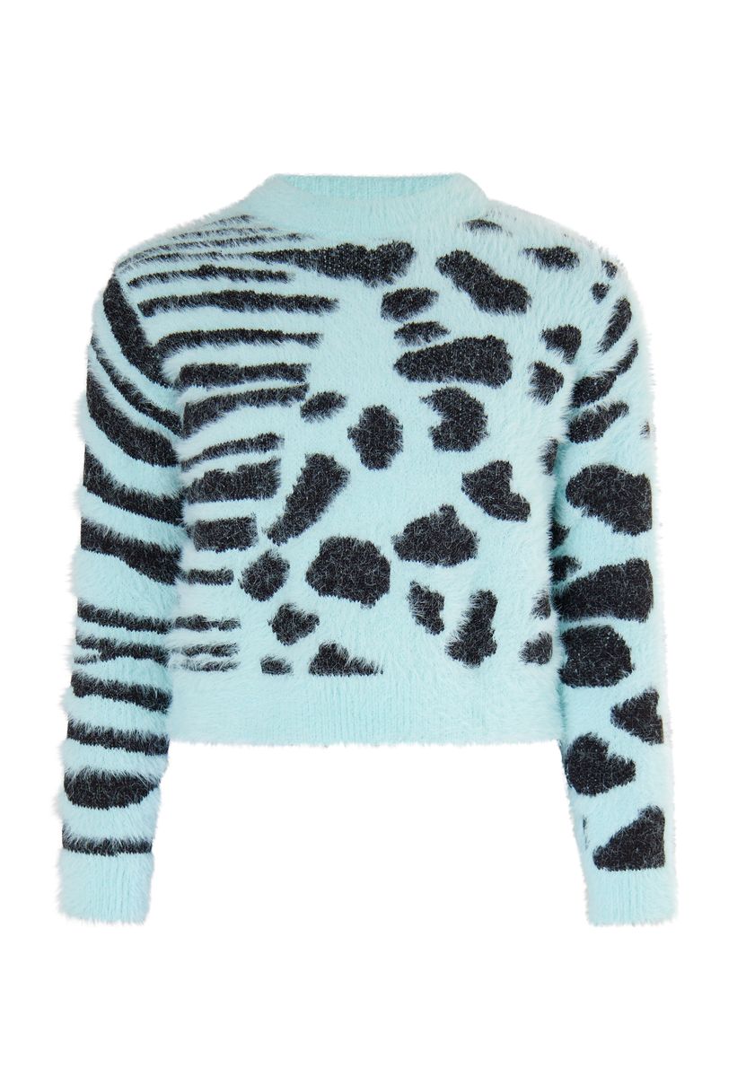 Mymo Strickpullover Mädchen (Kids) Lagune Minze