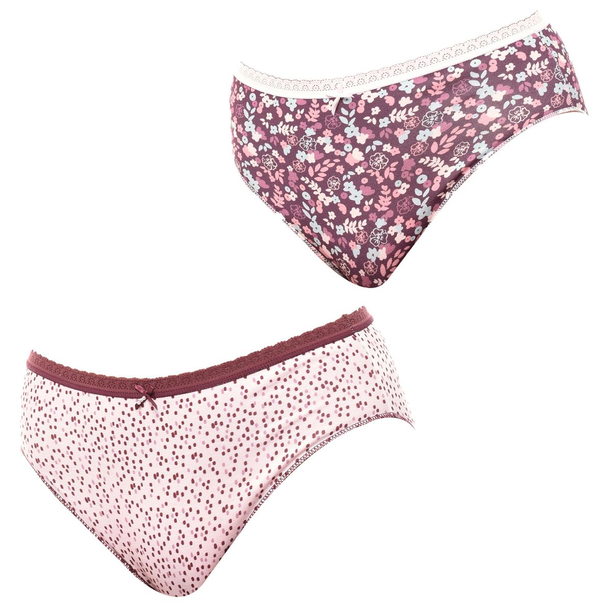 Baumwollmischung Hipster Slips 2er-Pack