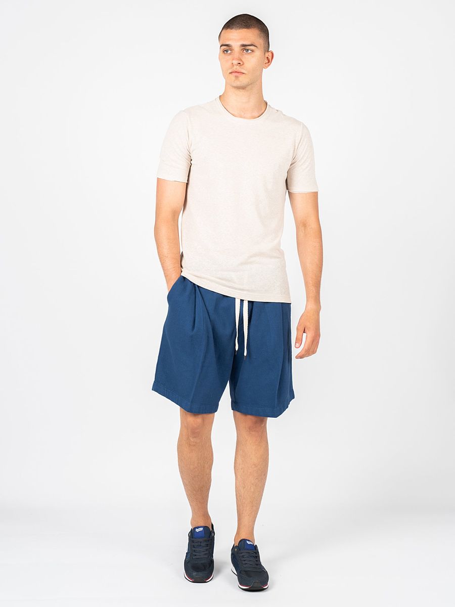 Herren T-Shirt aus lässigem Leinenmischgewebe