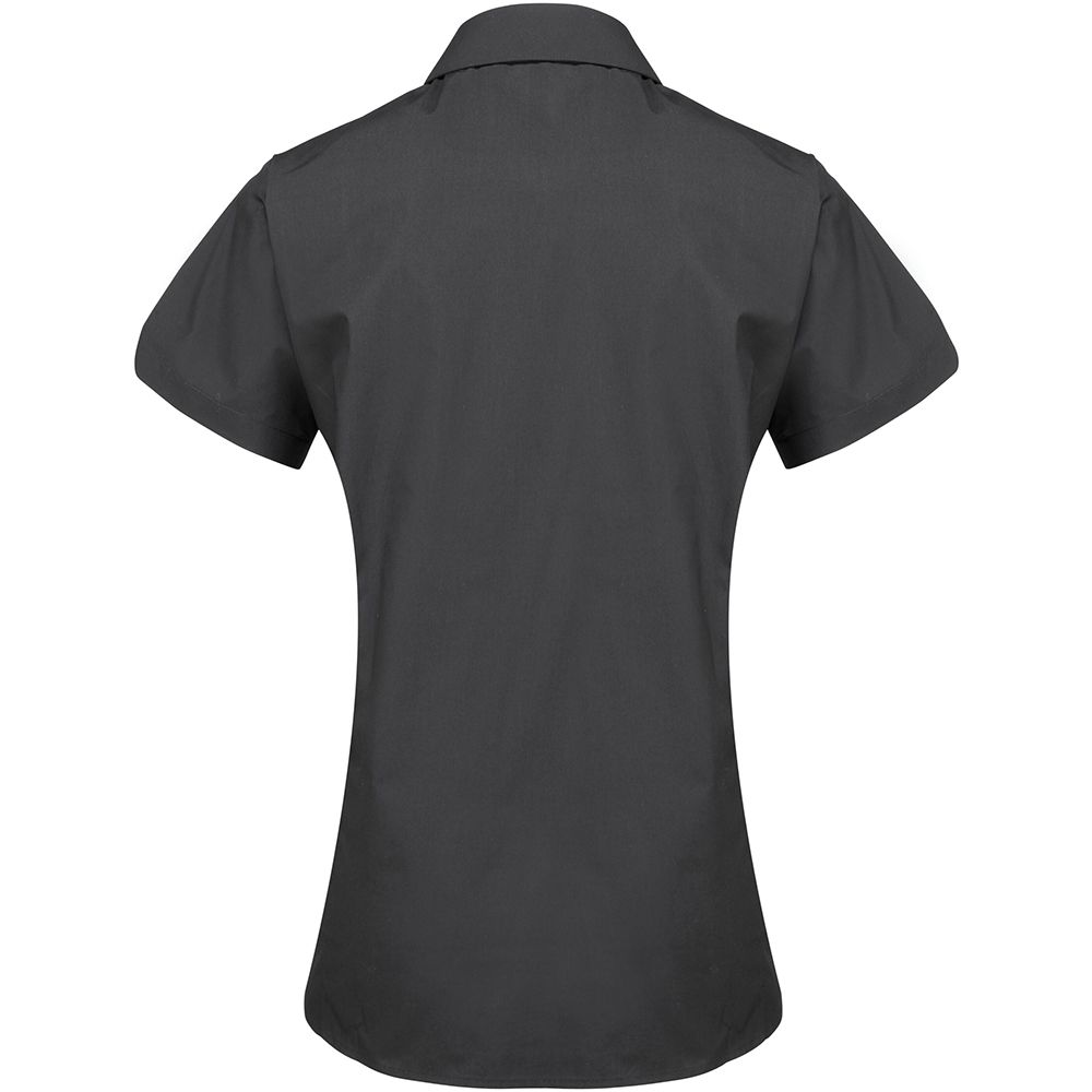 Klassische kurzärmlige Popeline-Bluse