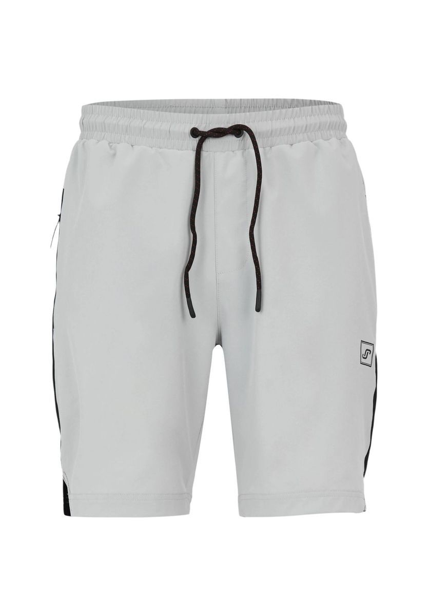 Graue Trainingsshorts mit Kordelzug für Herren