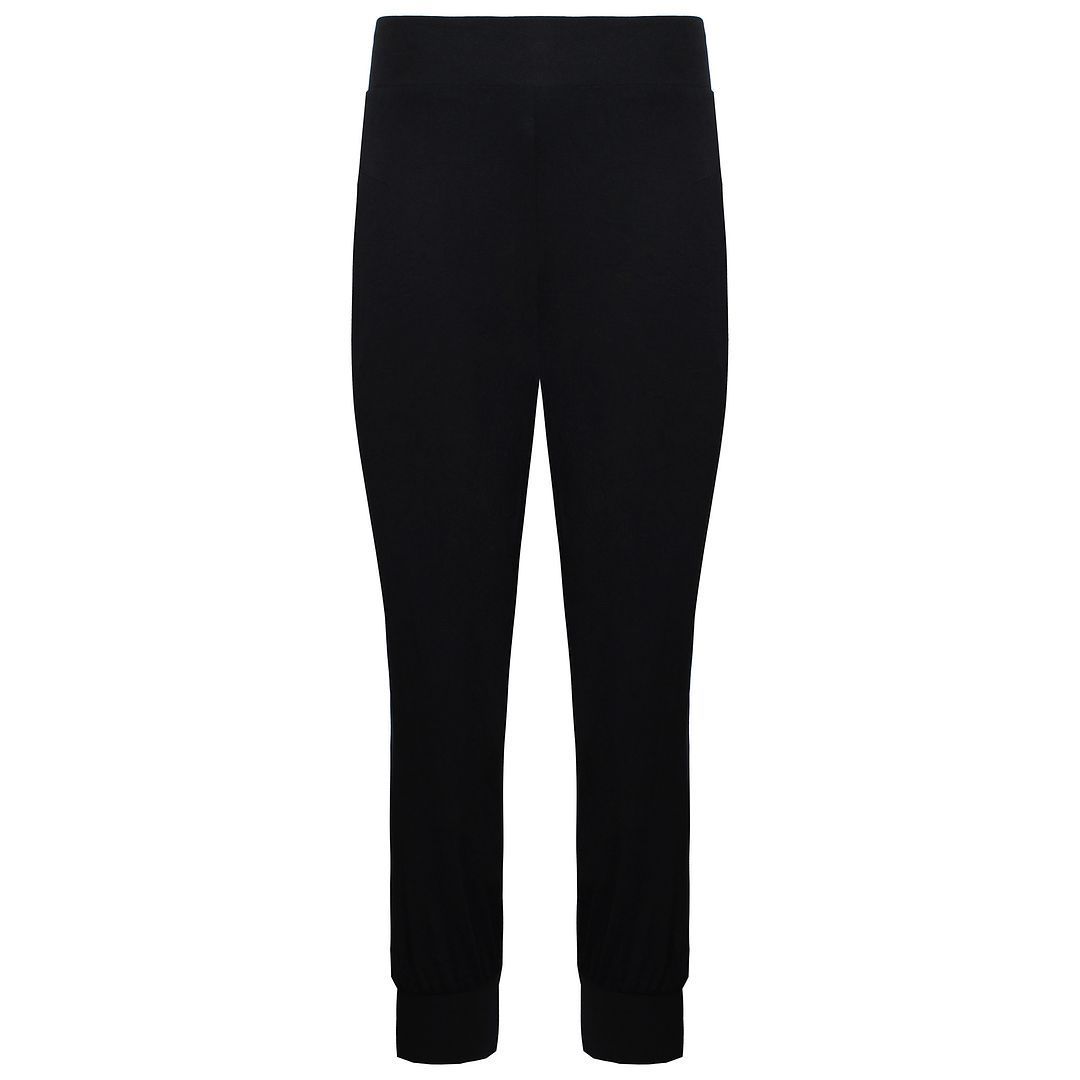 Klassische schwarze Cropped Trainingshose