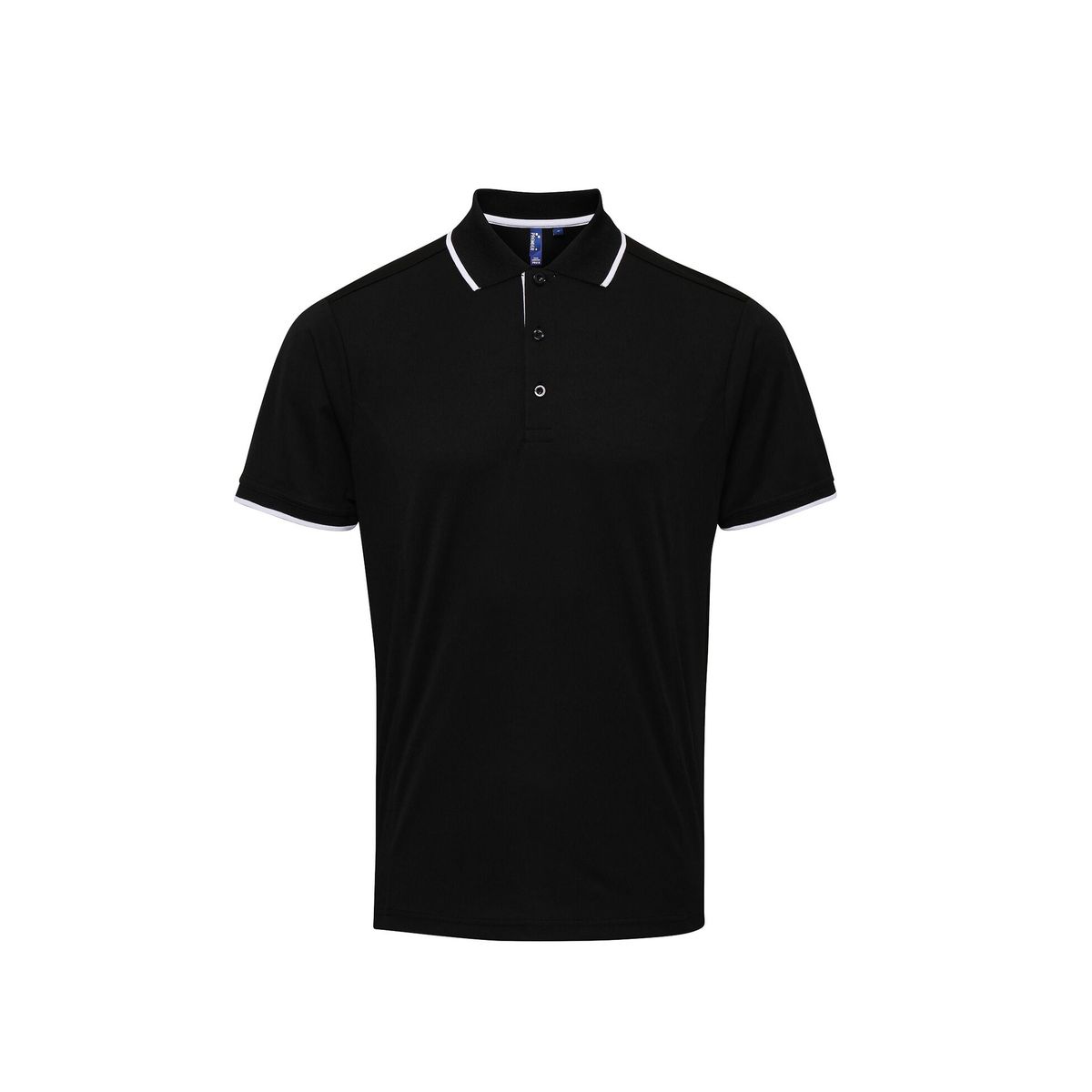 Herren Coolchecker Poloshirt mit Kontrastbesatz