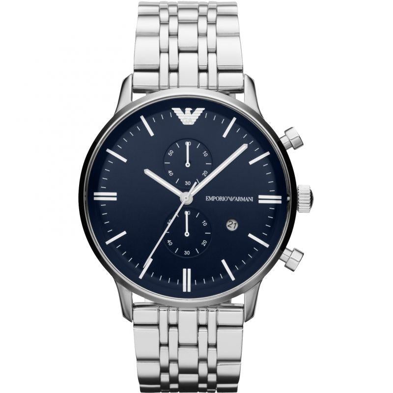 Herren-Chronograph-Uhr aus Edelstahl