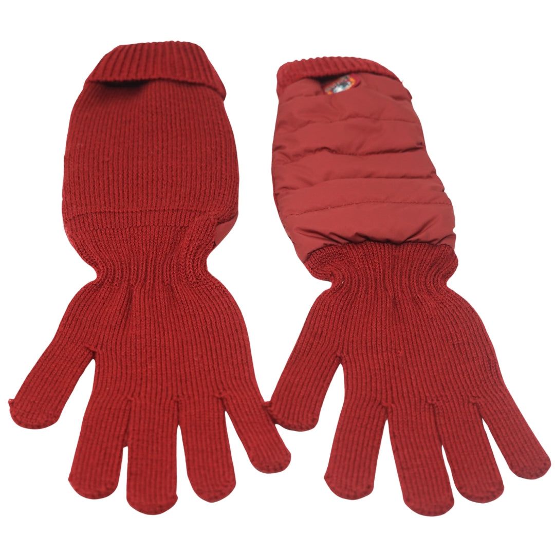 Puffer und Rippstrick Handschuhe