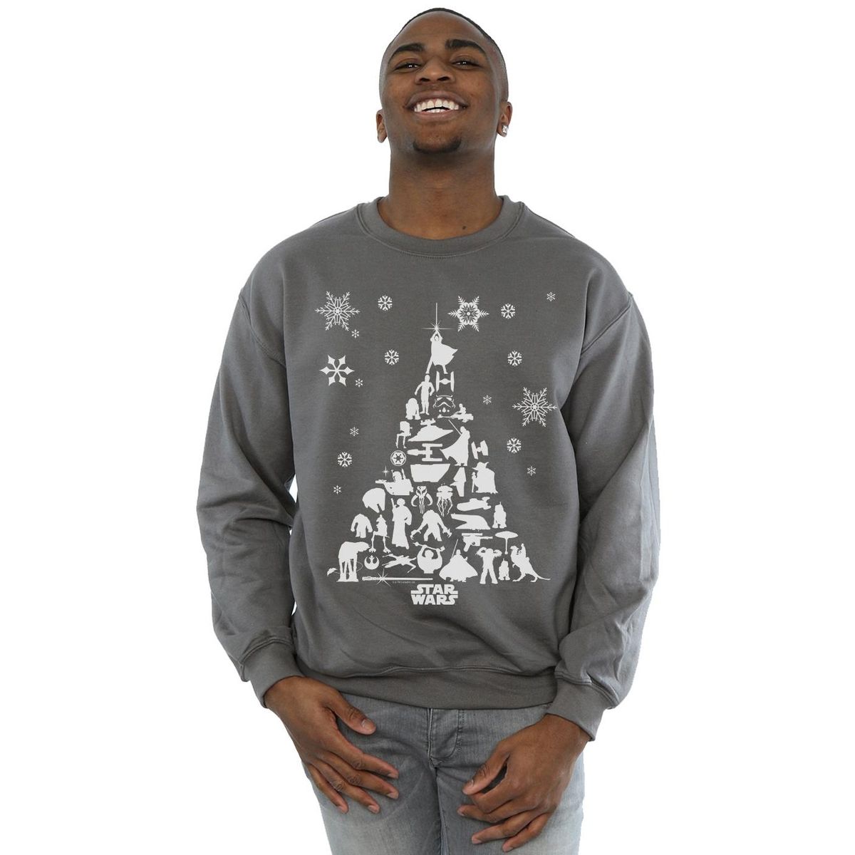 Star Wars Silhouette Weihnachtsbaum Sweatshirt