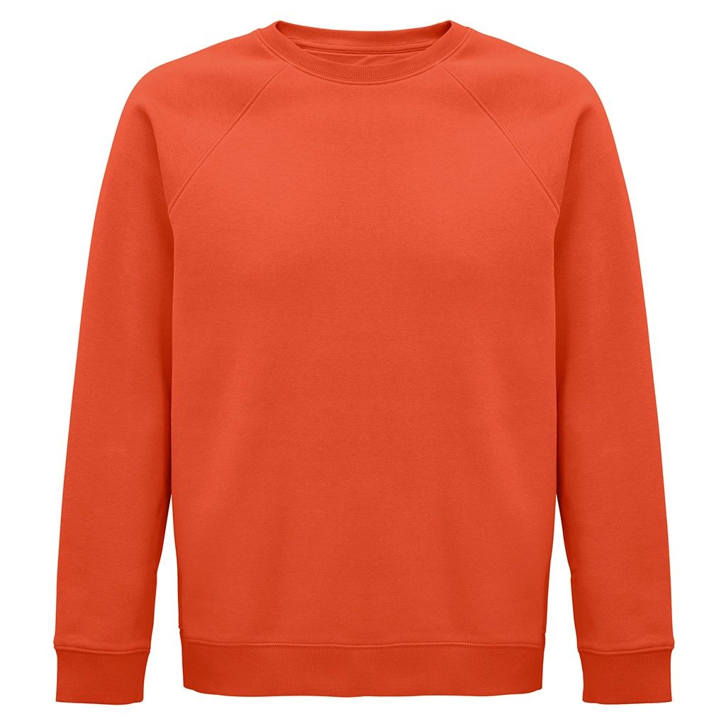 SOLS Unisex Erwachsene Space Organic Raglan Sweatshirt (Burnt Orange)