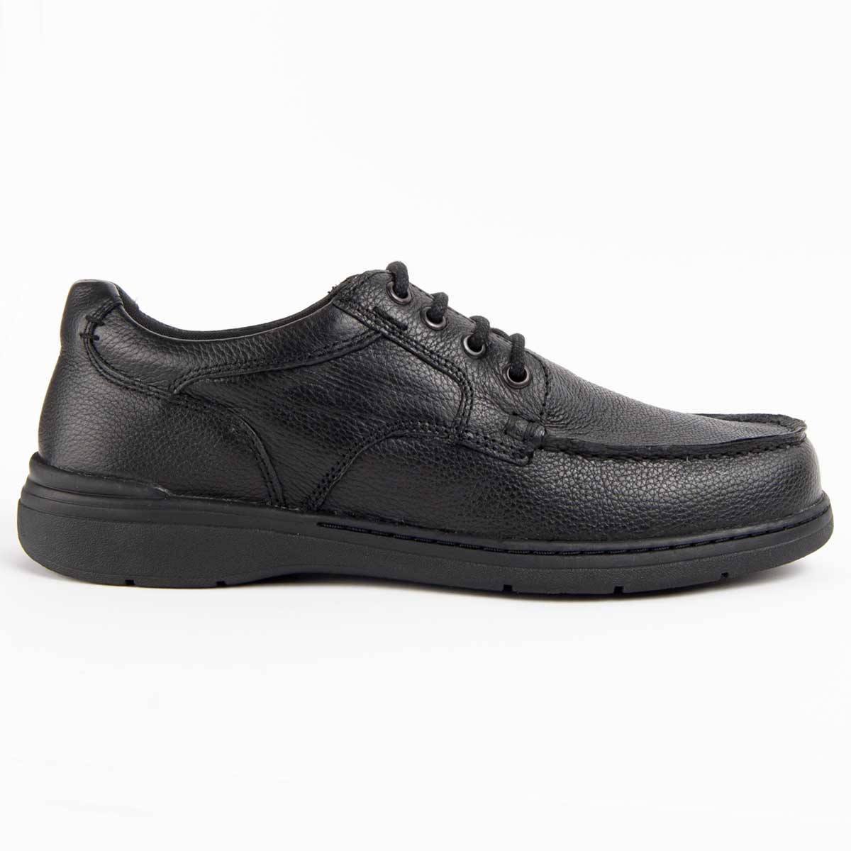 Bequeme Derby-Schuhe aus genarbtem Leder