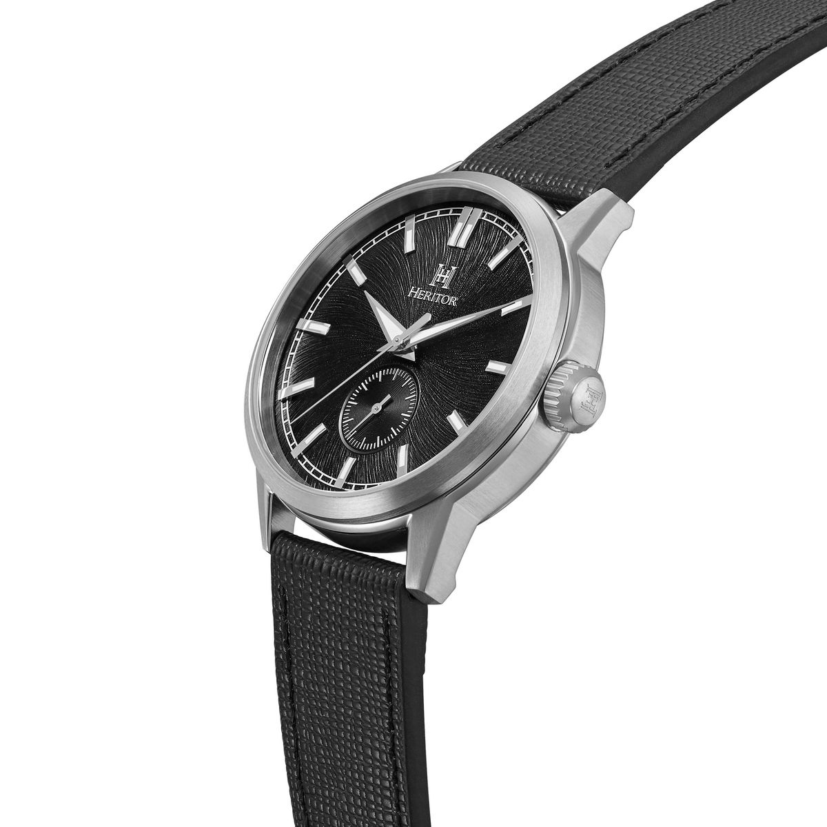 Automatik-Armbanduhr mit strukturiertem Zifferblatt