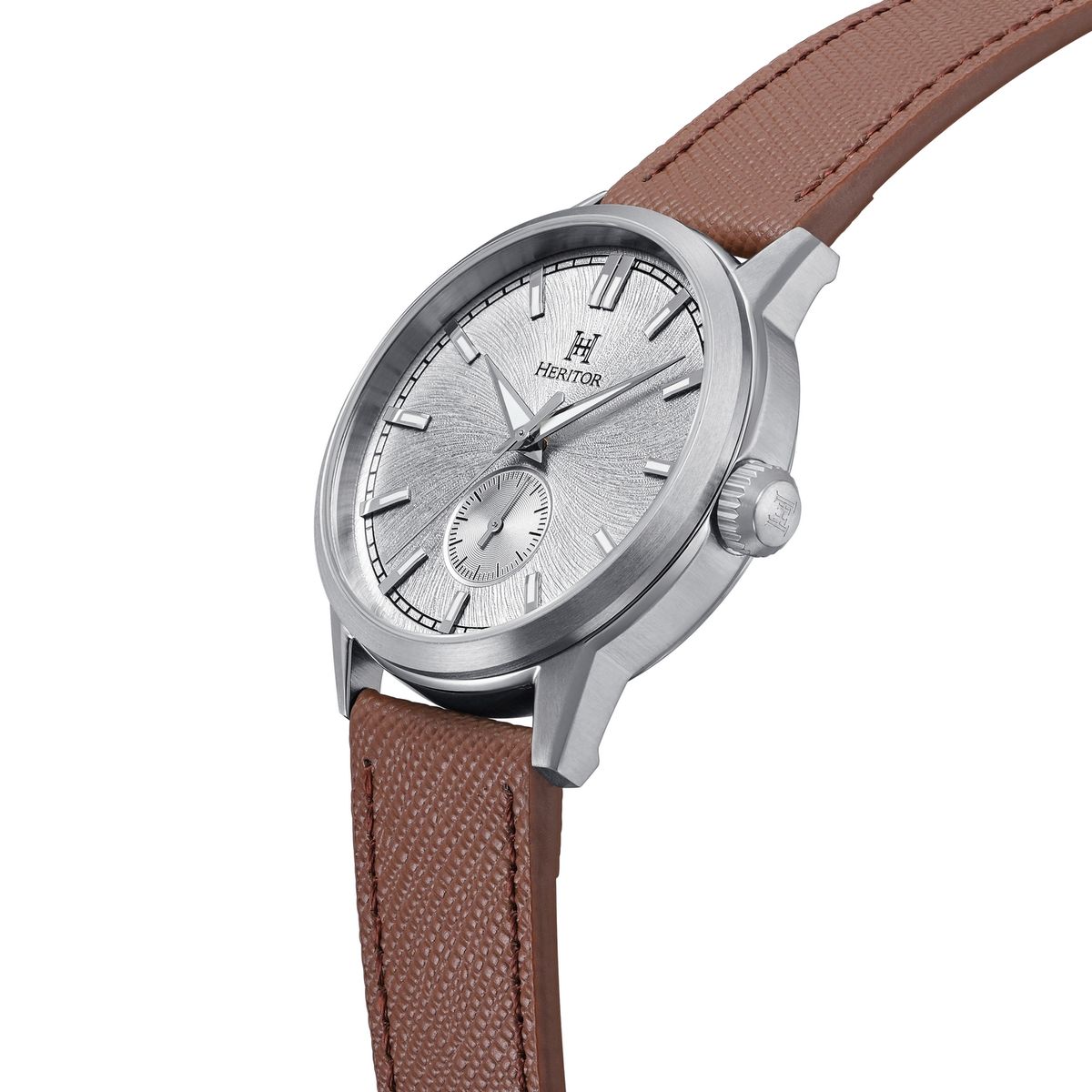 Automatik-Armbanduhr mit strukturiertem Zifferblatt