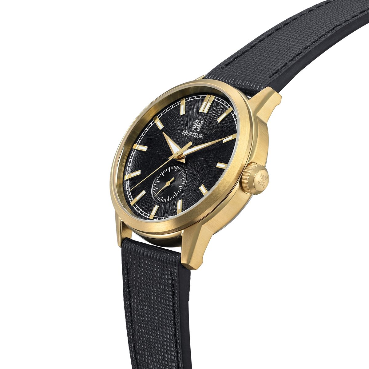 Automatik-Armbanduhr mit strukturiertem Zifferblatt