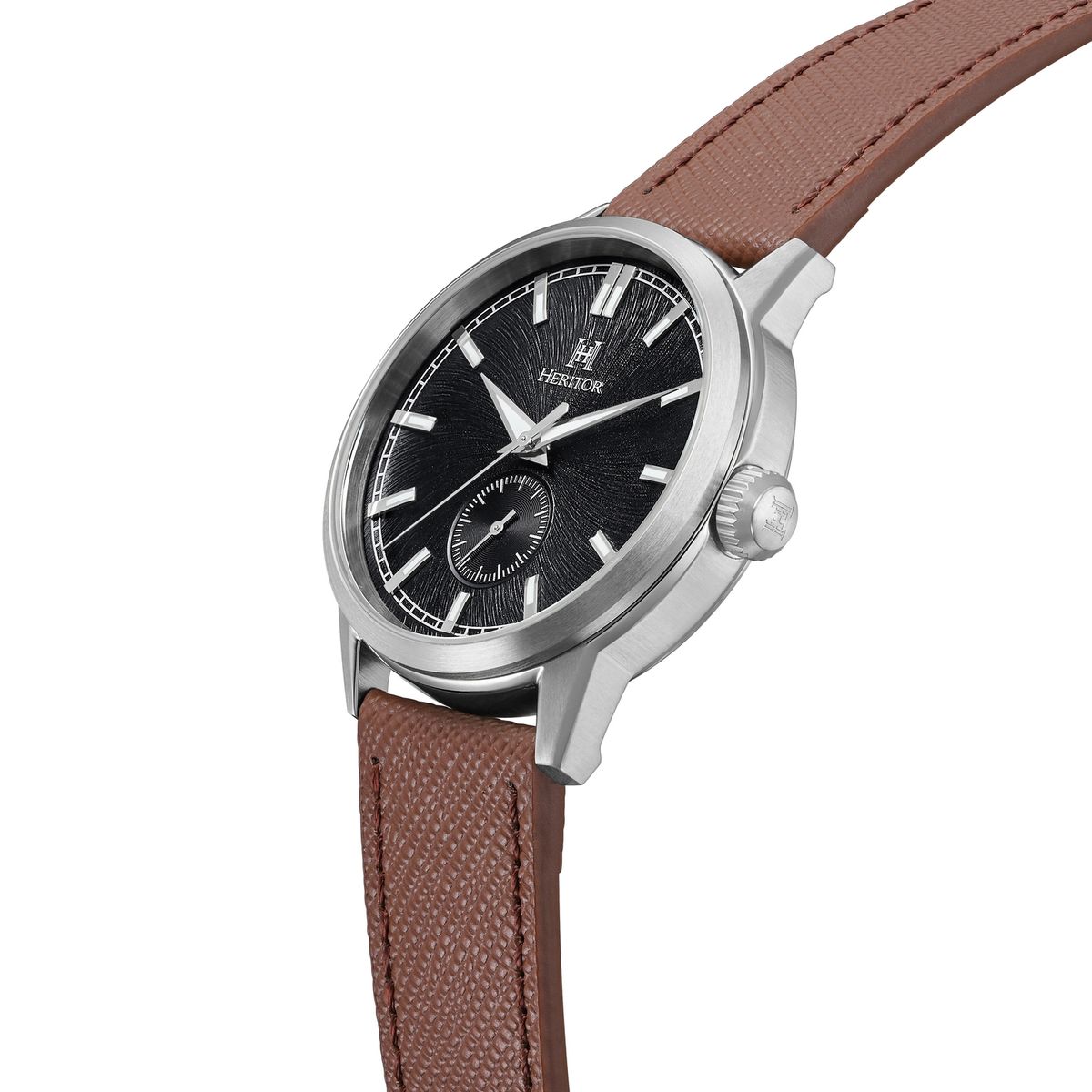 Automatik-Armbanduhr mit strukturiertem Zifferblatt