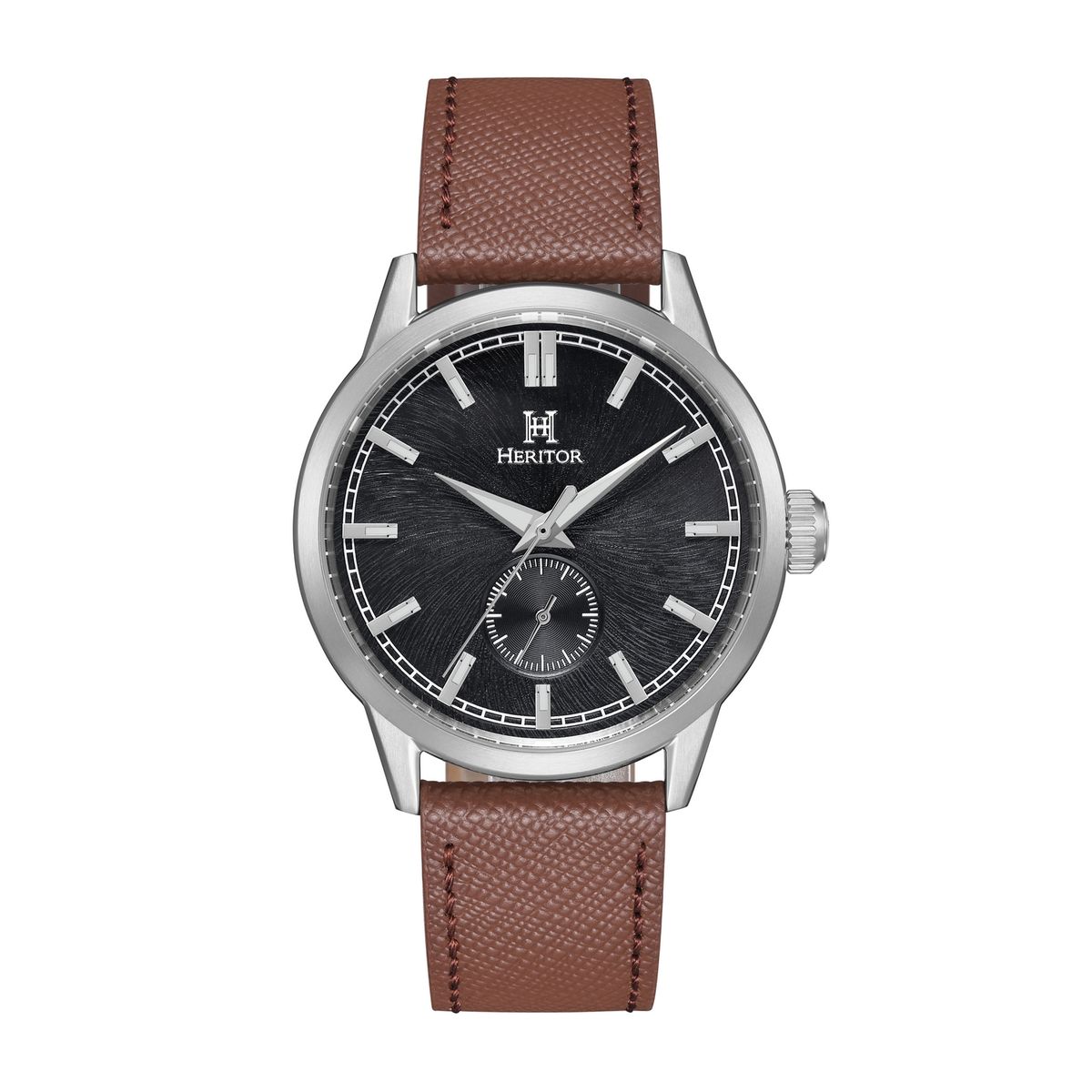 Elegante Uhr mit Goldton und schwarzem Zifferblatt