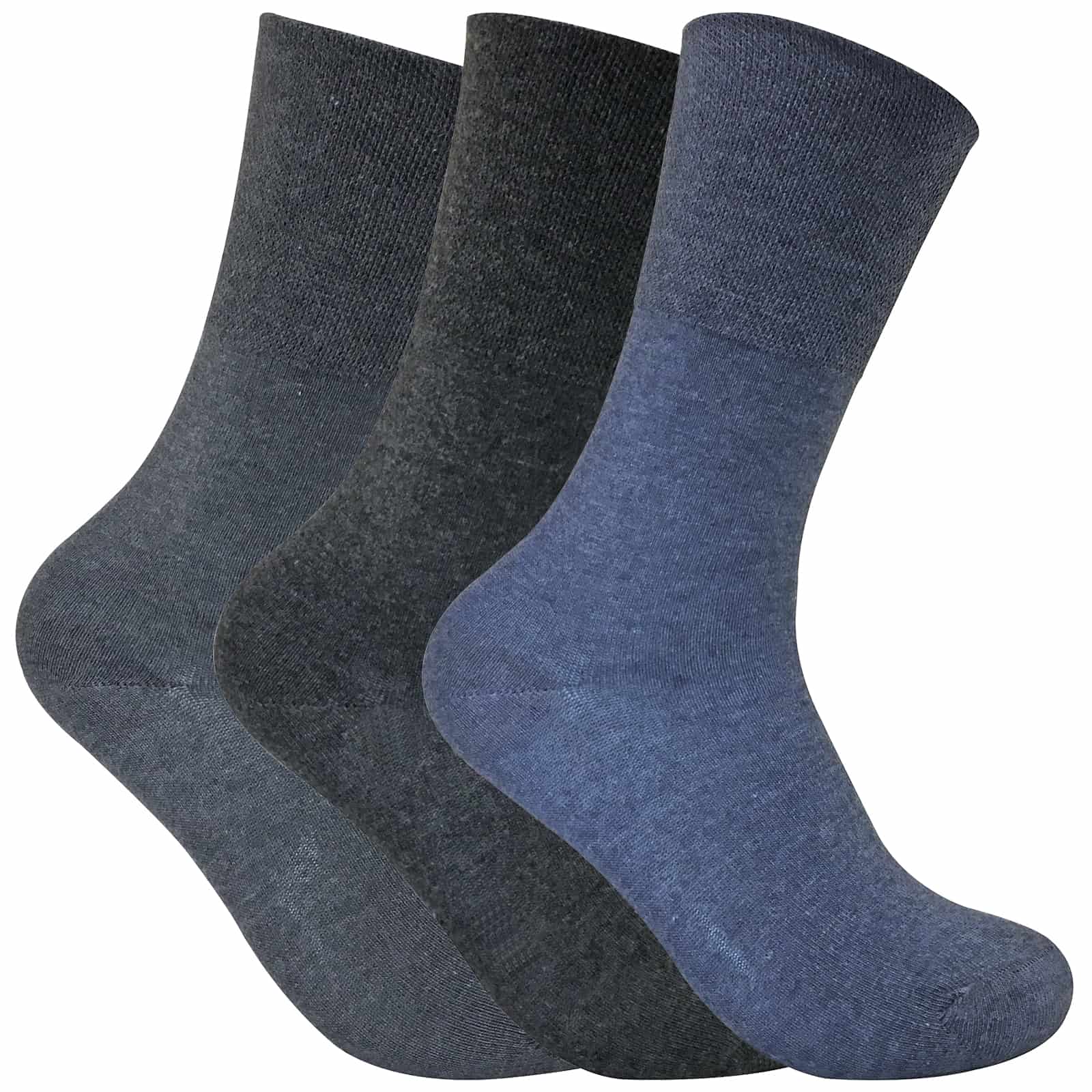 3 Pack Damen nicht elastische thermische diabetische Socken für schlechte Durchblutung