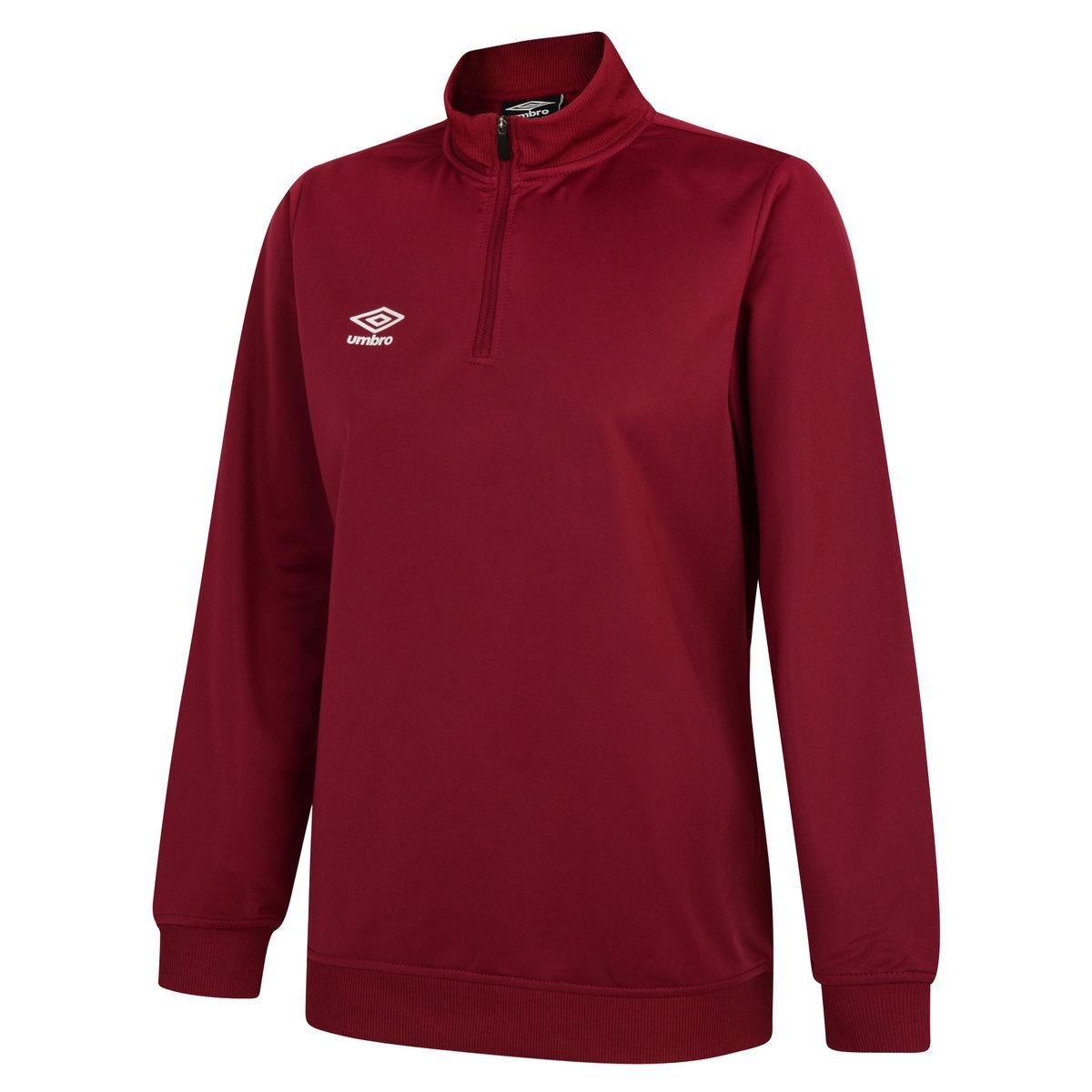 Damen Trainings Sweatshirt mit halbem Reißverschluss
