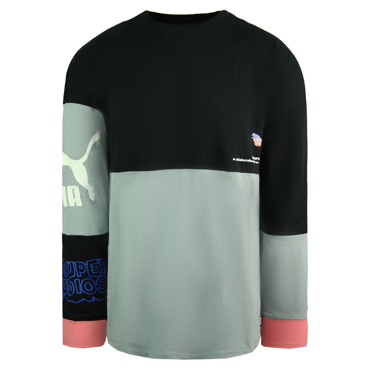 Herren Langarm Grafik T-Shirt