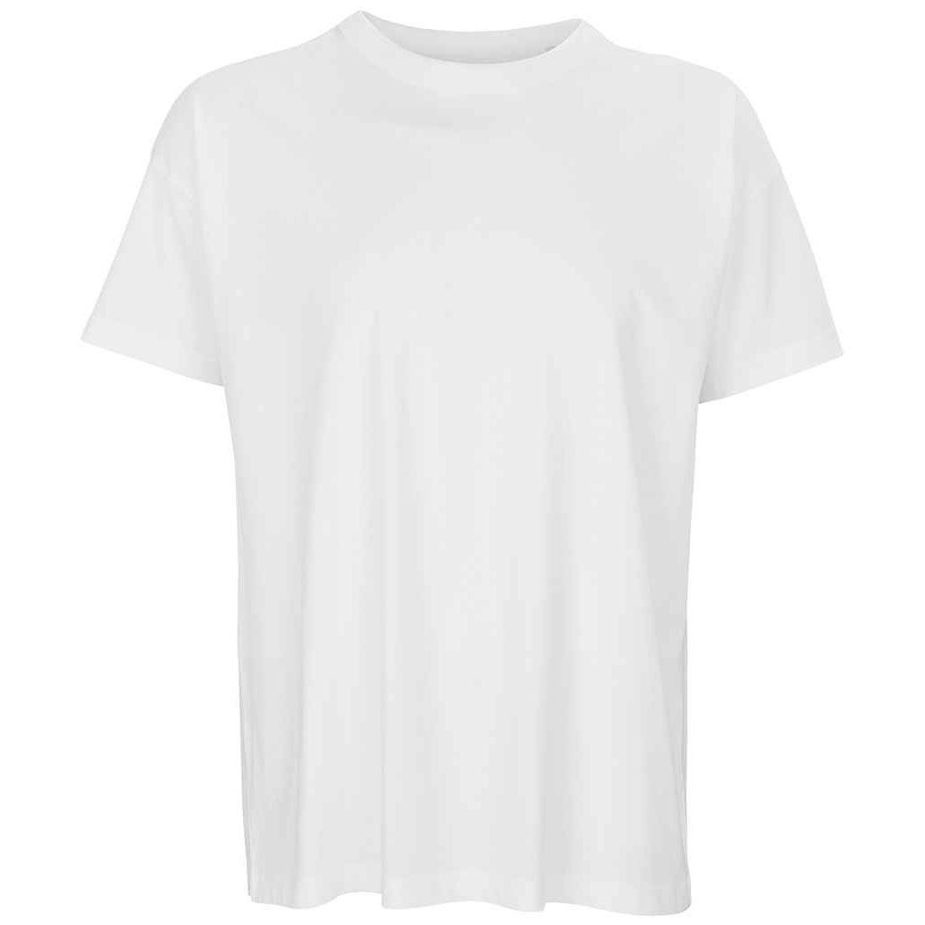 Übergroßes Uni-T-Shirt aus Bio-Baumwolle