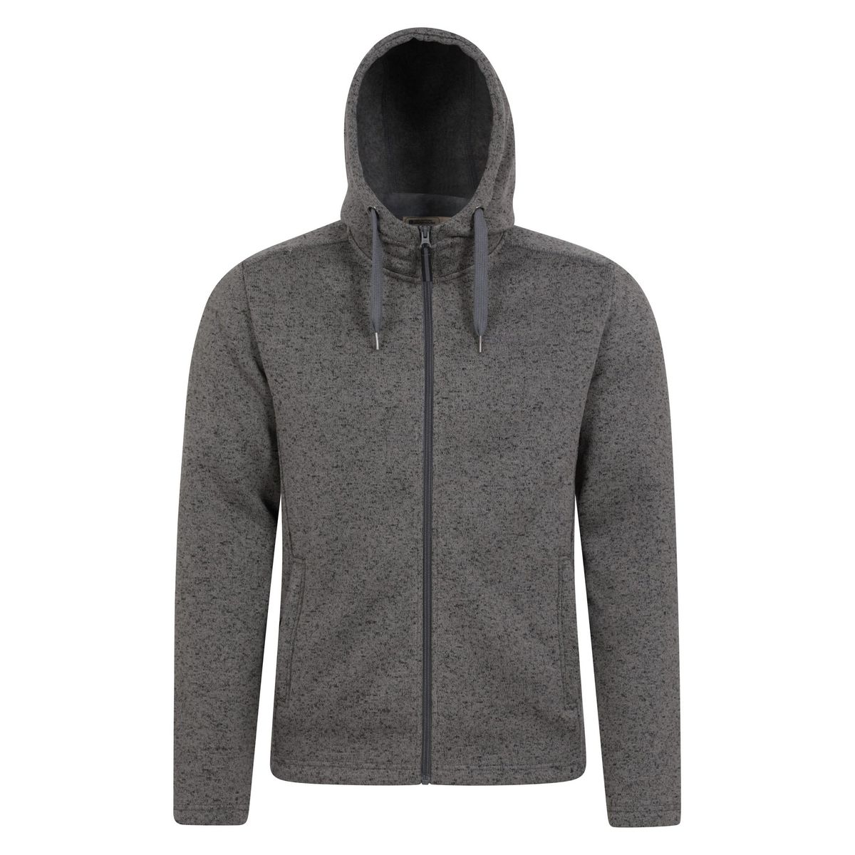 Herren Fleece Hoodie mit durchgehendem Reißverschluss