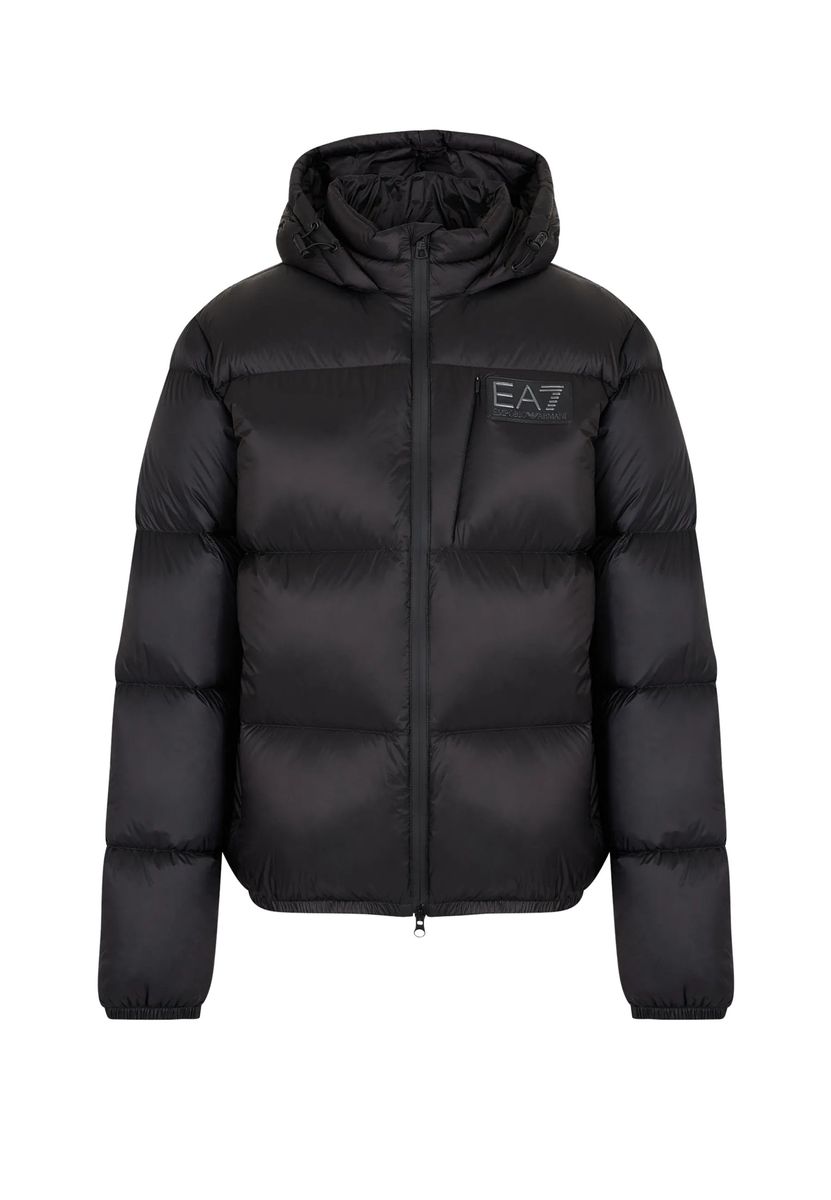 Gesteppte Daunenjacke mit Kapuze